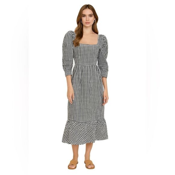 LIMITED EDITION NWT VINEYARD VINES MARTHAS VINEYARD GINGHAM PUFF SLEEVE DRESS - Picture 1 of 9